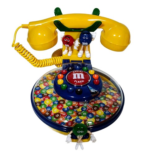 M&M's TELEPHONE CANDY DISPENSER MM COLLECTIBLE Boxed (New