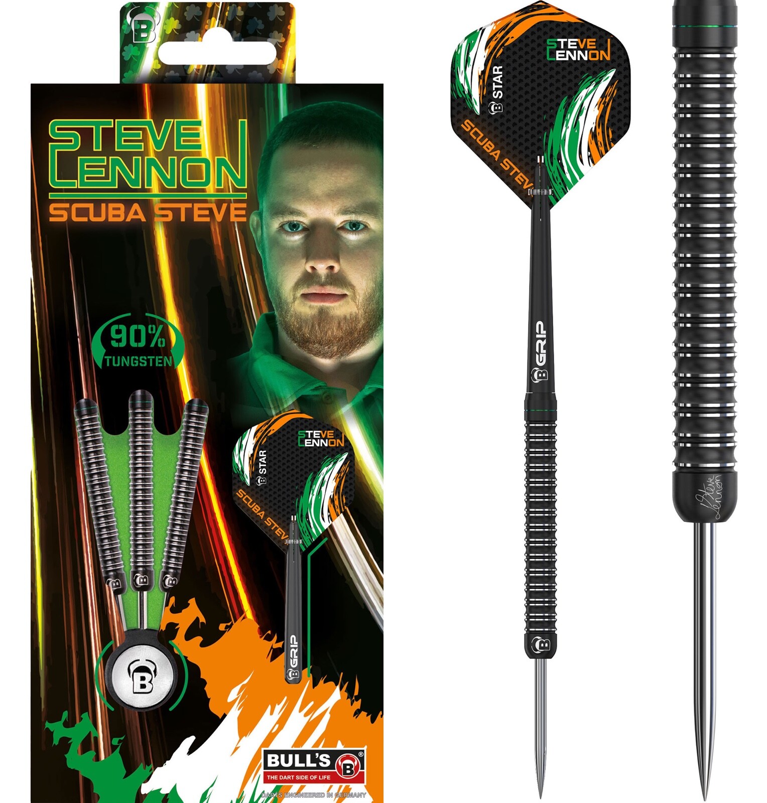 bulls ハードダーツ　スティーブ・レノン 22g Bull's Steve Lennon Tungsten Darts Set 22g 24g grams | eBay