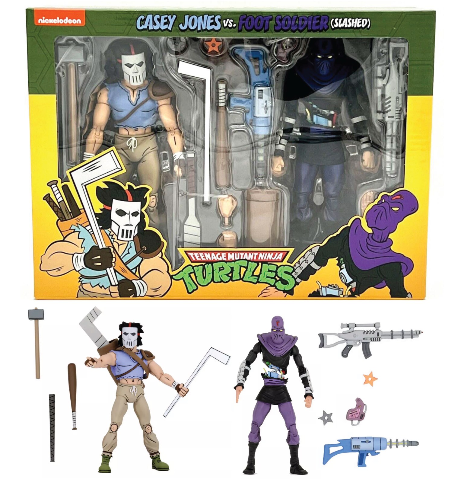 NECA TMNTケイシー・ジョーンズ&フットソルジャー NECA Teenage Mutant Ninja Turtles Casey Jones vs Foot