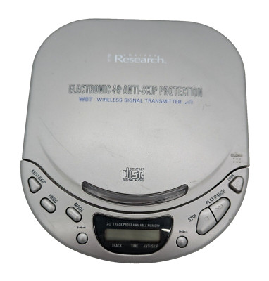Emerson Research Portable CD Player HD7177B Vintage 1998 Tested Works Anti Ship