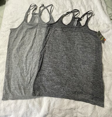 Women Danskin Now Athletic Tank Tops-2-size Medium 