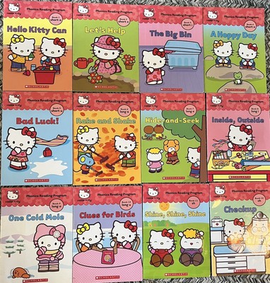 Hello Kitty Phonics 12 Paperback Book Set Reading Program * Books Only No CD *