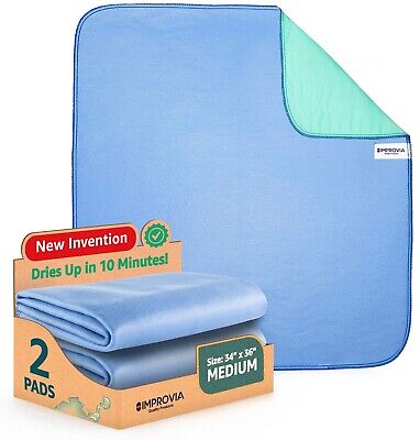 Reusable Underpads Washable Incontinence Waterproof bed pet pads 34"x36" chux