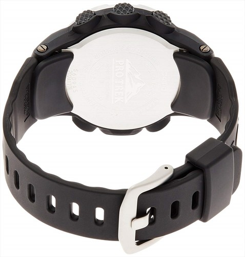 Pre-owned Casio Protrek Slim Line Series Prw-3100-1jf Triple Sensor Ver.3 Men's Watch