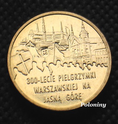COIN OF POLAND - 300th ANNIVERSARY OF WARSAW PILGRIMAGE TO JASNA GORA (MINT)