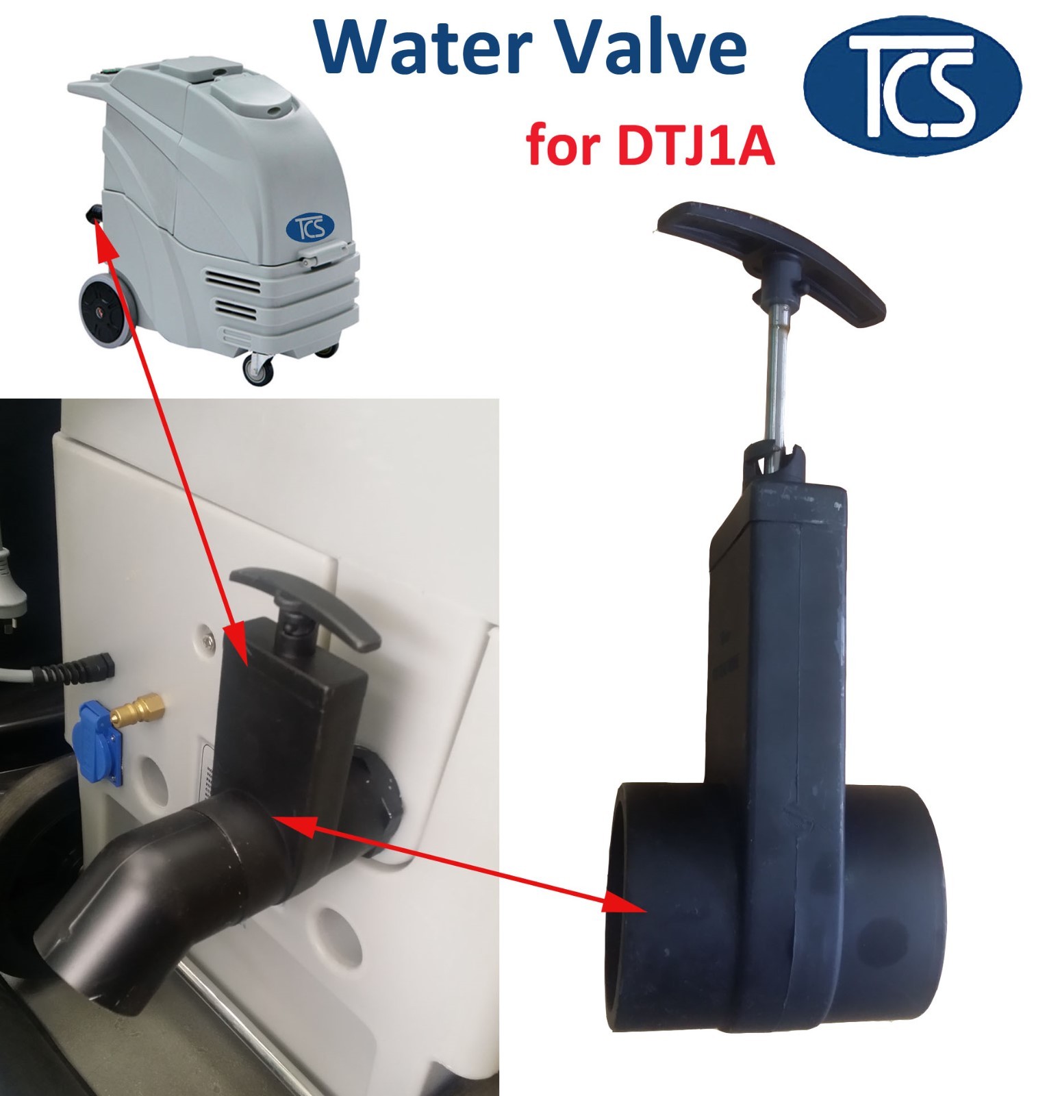 TCS new Carpet Shampooers Gate Valve Dump Valve Carpet Cleaning DTJ1A