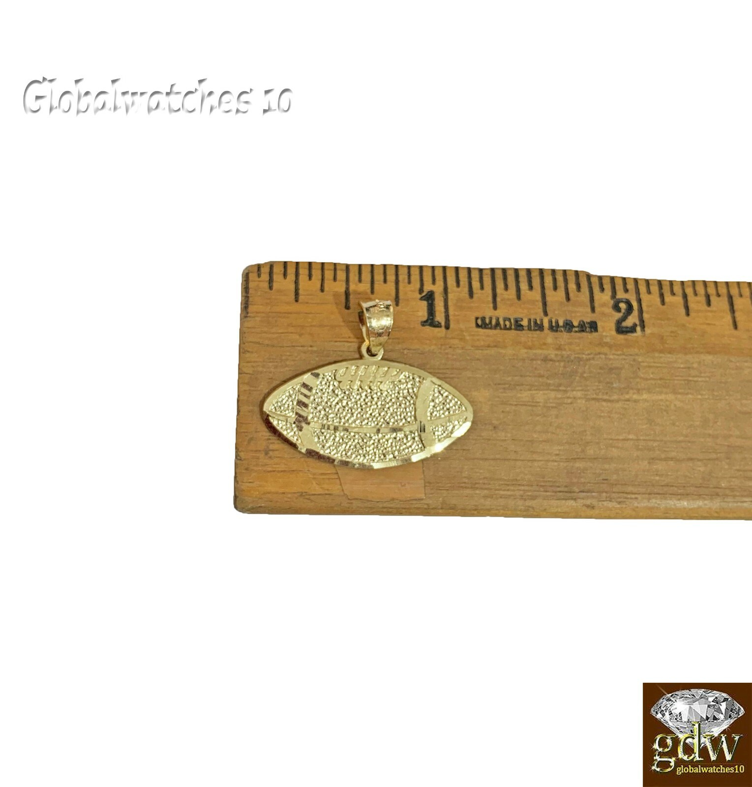 Pre-owned G&d 10k Gold Baseball Pendant With Miami Cuban Chain 22" 24" 26" 28" Real