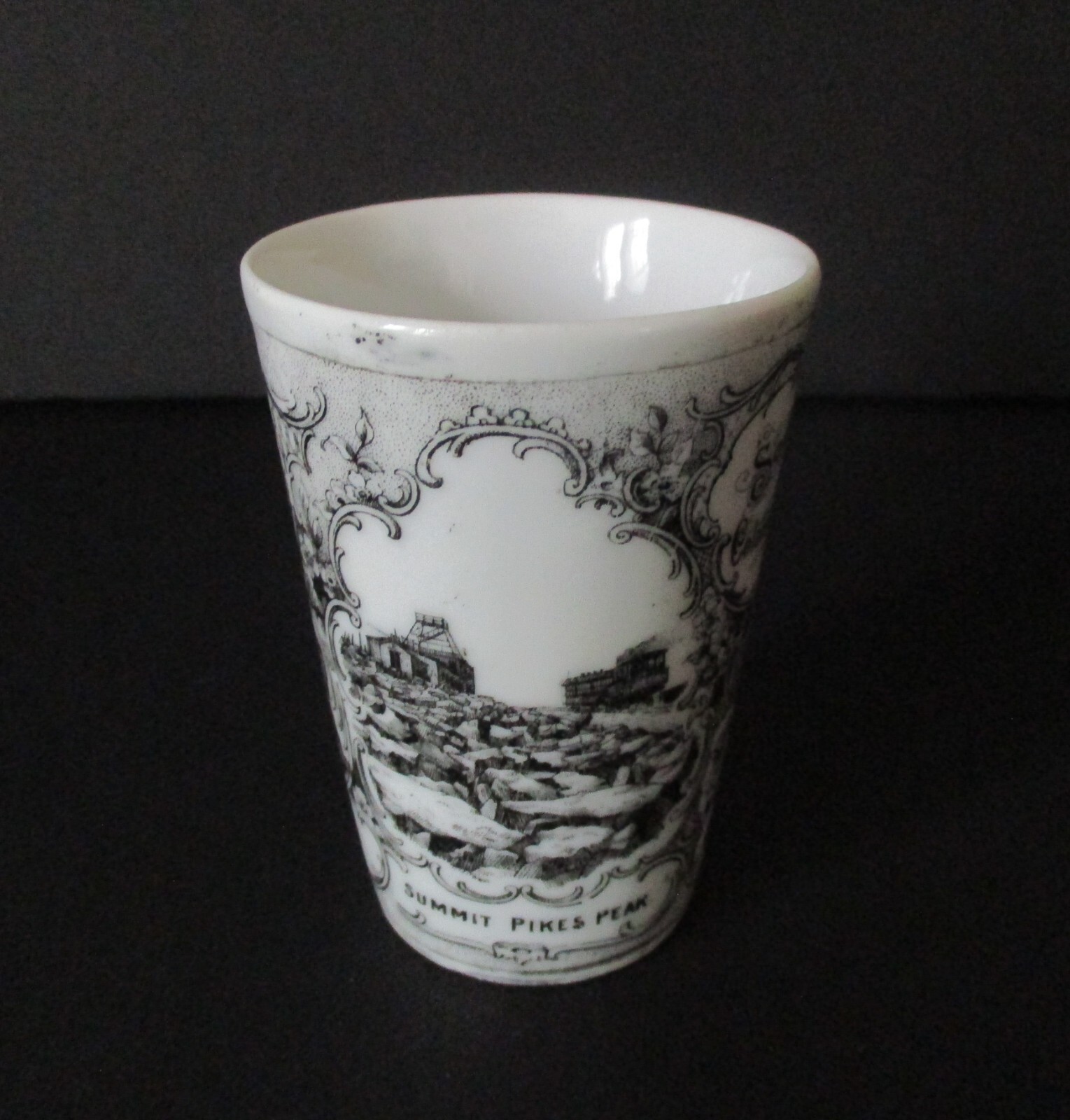 Early 20th Century Souvenir Multi Scene Tumbler Seven Falls Colorado Springs