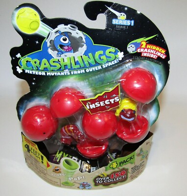 2014 CRASHLINGS METEOR MUTANTS FROM OUTER SPACE INSECTS 4 PACK NEW