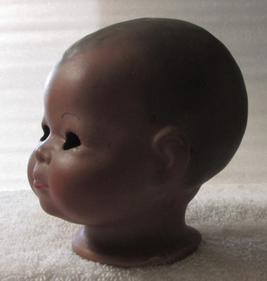 PUTNAM BISQUE/PORCELAIN FULL DOLL HEAD, AA, 