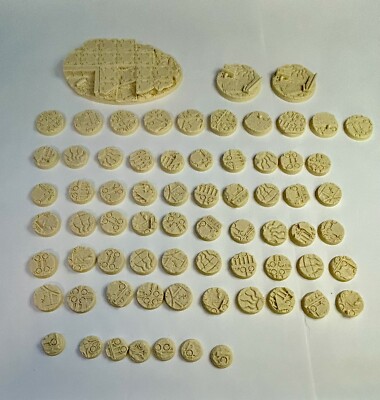 Wargaming Bases - Mixed mm lot - Warhammer - Tabletop  - READ - Gothic Tomb