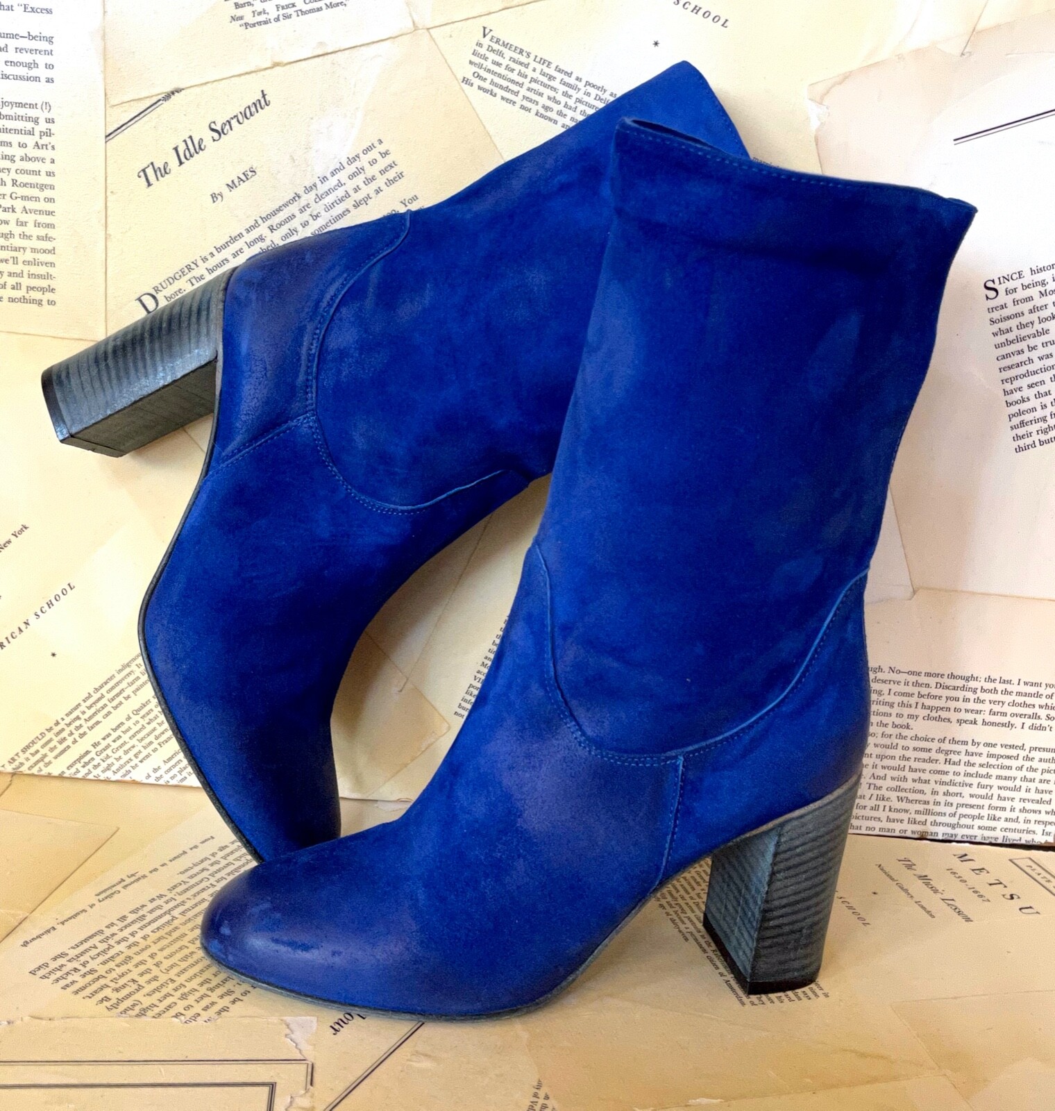 

Ботинки на каблуке Free People Dakota, замшевые ботинки с напуском, синие, итальянские, 36/6, НОВИНКА, Синий, Dakota Block Heel Boot