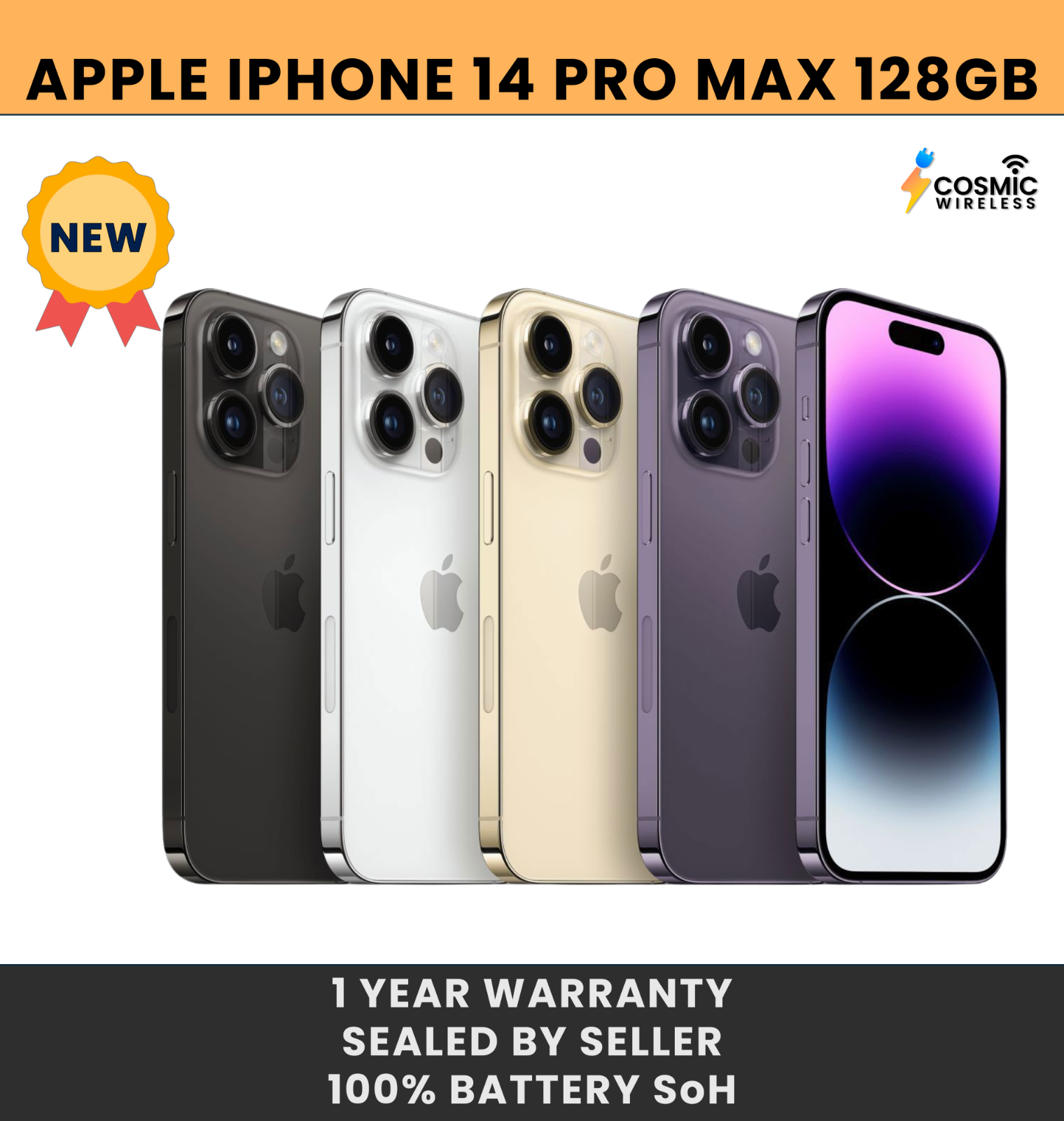 iPhone - iPhone14 Pro Max 128GB グラファイト Apple iPhone 14 Pro Max 128GB Network Unlocked Excellent