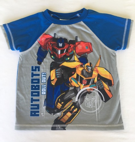 NEW Robots In Disguise Boys Size 6 7 Pajama 2-piece Set Shirt Pants Summer Fall