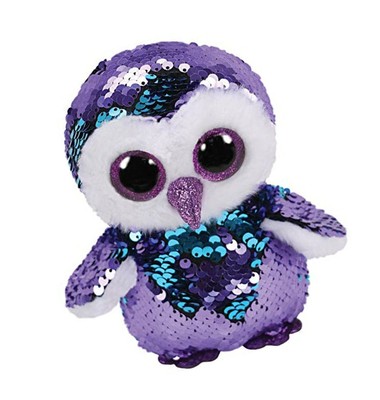TY Moonlight Owl Sequin Flippable Medium 23cm 8421364398 | eBay