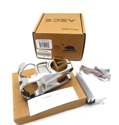 5Dev 2 Bolt Titanium Stem, (35) 48mm - Raw