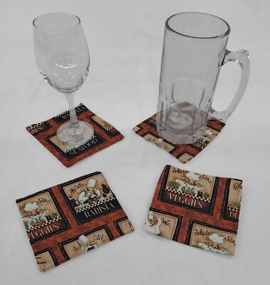 Fat Chefs Cloth Coasters