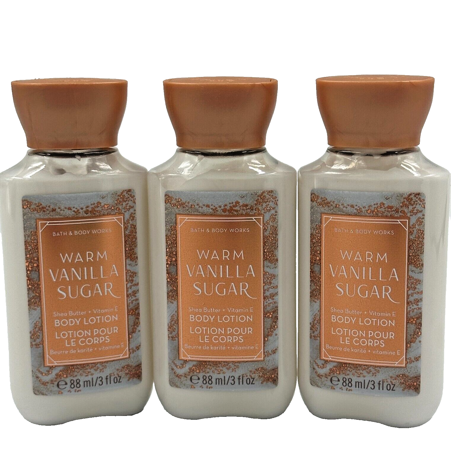 Bath & Body Works LOT of 3 Warm Vanilla Sugar Body Lotion 3
