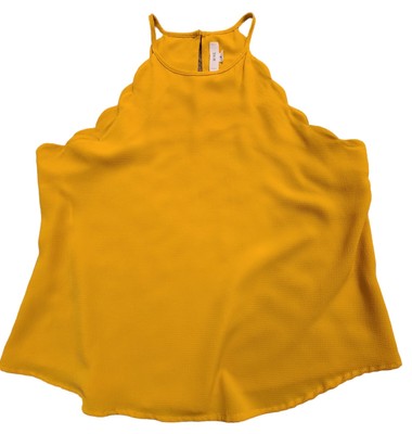 NWOT Mine Designer Scallop Neck Sleeveless Keyhole Closure Womens Sz Small 