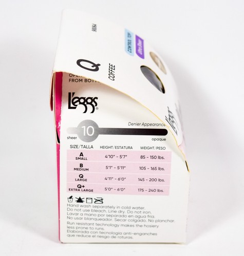 2 L'eggs Silken Mist Ultra Sheer COFFEE Control Top Run Resistant Tights size Q