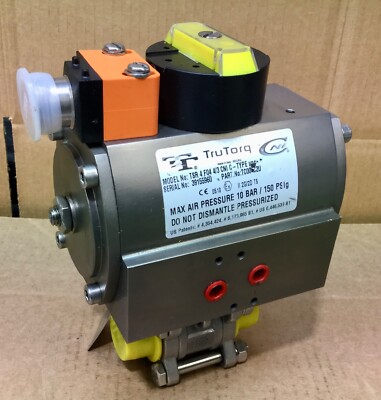 TRUTORQ TSR-4-F04-4/3-CNI 3/4'' 2-WAY PNEUMATIC ACTUATED BALL VALVE 304F NEW