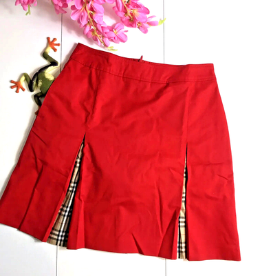 Burberry shorts cheap womens red