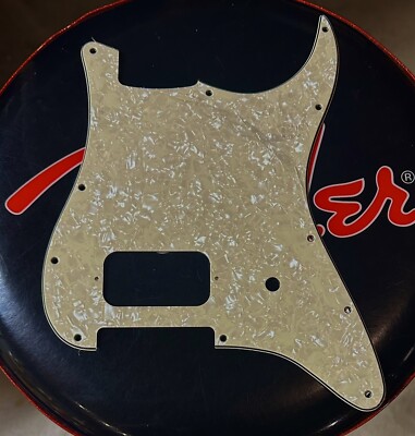 Aged White Pearloid Pickguard Fits Fender  Tom Delonge Stratocaster 3-Ply NEW!