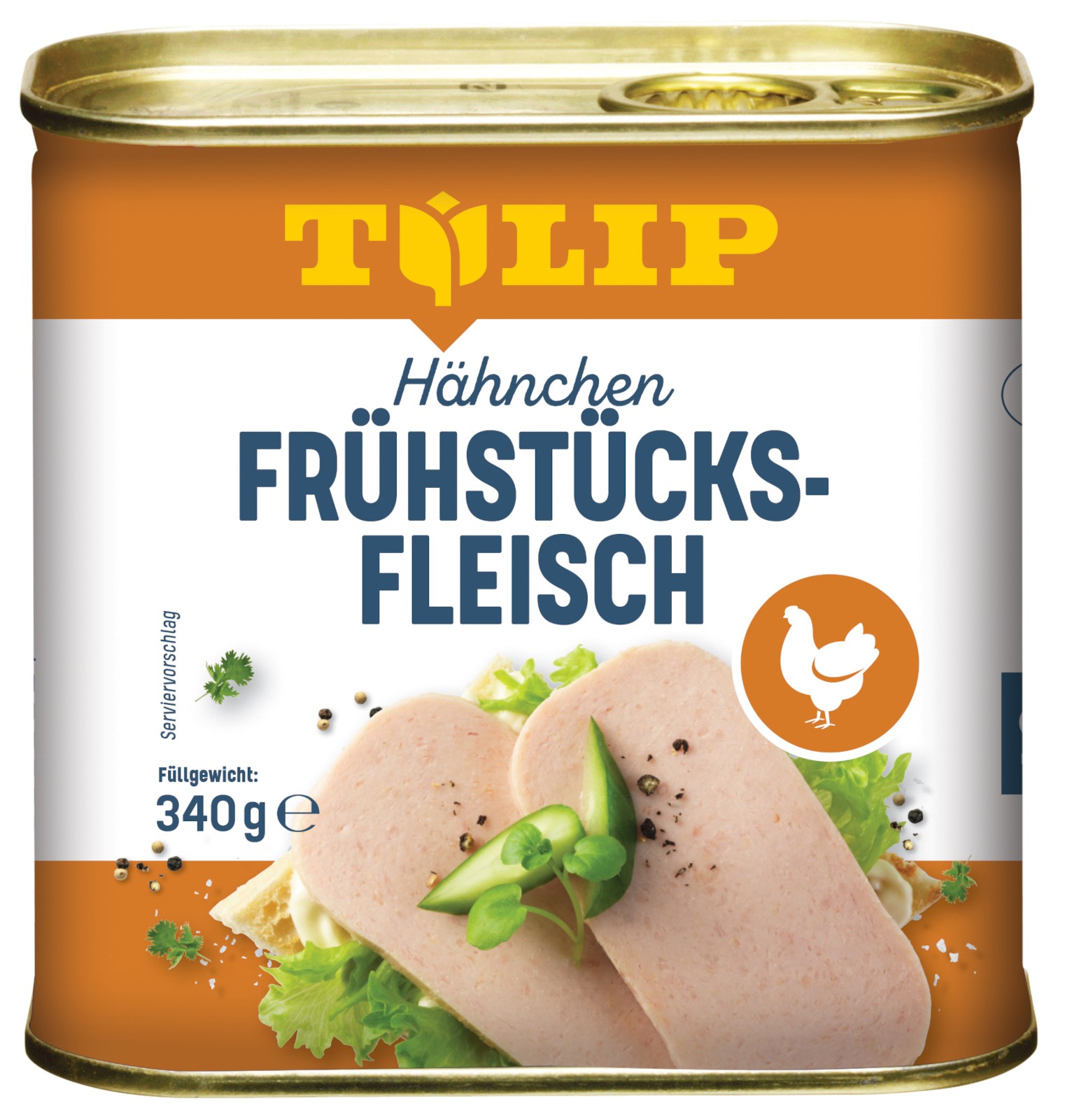 TULIP Bundle 2x Frühstücksfleisch 200g 2x Hähnchen 340g Konserve Delikatesse - Bild 3 von 7