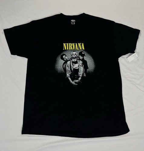 NIRVANA Band T-SHIRT NeverMind Kurt Cobain Tour Tee (Size X