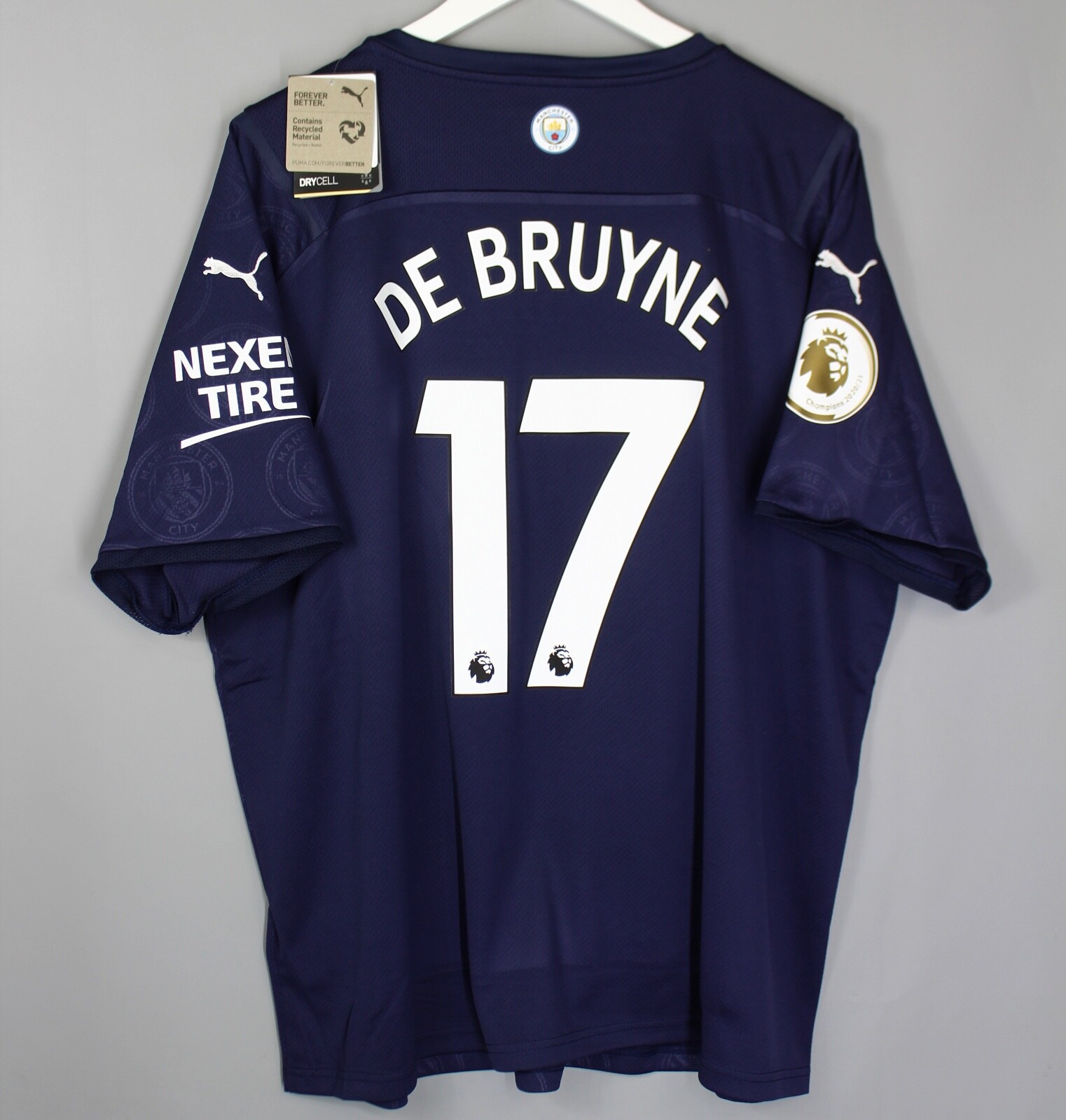 マンチェスター・シティ DE BRUYNE 17番 ジャージ　US Sサイズ マンチェスター・シティ DE BRUYNE 17番 ジャージ US Sサイズ