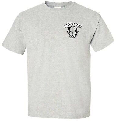 Special Forces T-Shirt Army SF Crest De Oppresso Liber Chest