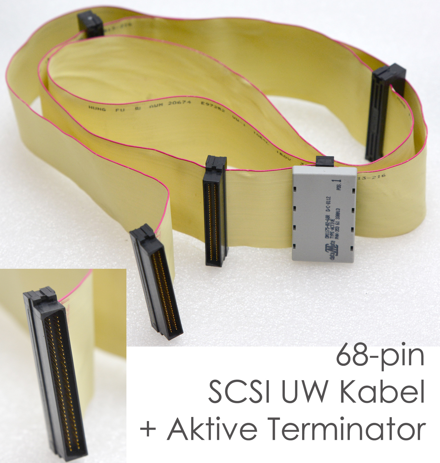 20cm LANGES KABEL CABLE HDD FLACHBAND 44-PIN 44-POL BUCHSE FÜR NOTEBOOK