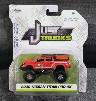 JADA JUST TRUCKS 2020 NISSAN TITAN PRO 4X4  1/64 Die Cast Red Fire Dept.