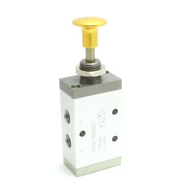 1pc 3 Way 2 Position Switch Toggle Valve 1//8/" NPT Detented MettleAir MPTV1321