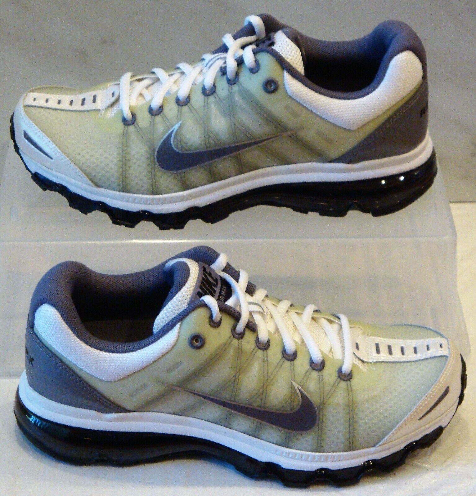 New Nike Air Max 2009 White Charcoal Mens US Size 7.5 UK 6.5 New Nike Air Max 2009 White Charcoal Mens US Size 7.5 UK 6.5