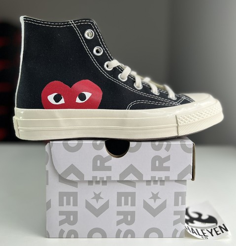 Converse Chuck 70 Hi Comme des Garcons Play Black | Size 6M