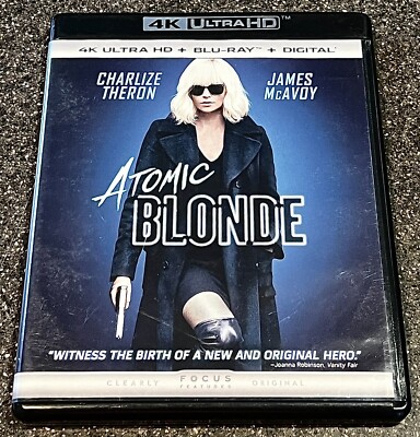 Atomic Blonde 4K Ultra HD/Blu-Ray Combo (2017) - FULLY TESTED w/ FREE SHIPPING!!