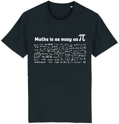 Maths Is As Easy as Pi T-Shirt Funny Mathematics Gift Teacher Geek