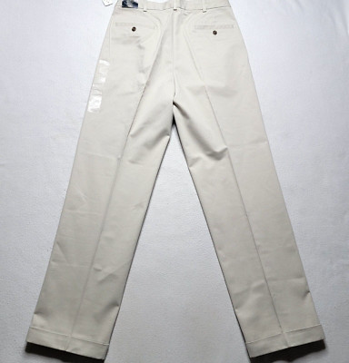 Brooks Brothers Advantage Chino Elliot Pants Men s 34X30 Beige Pleated NWT