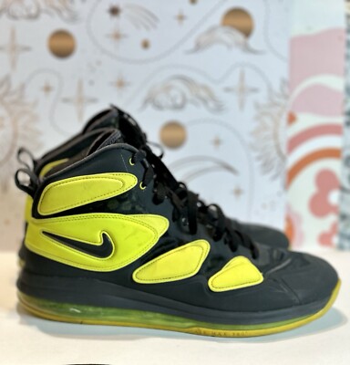 Men s Size 12- Nike Air Max SQ Uptempo Volt / Black [630924-001] 2013
