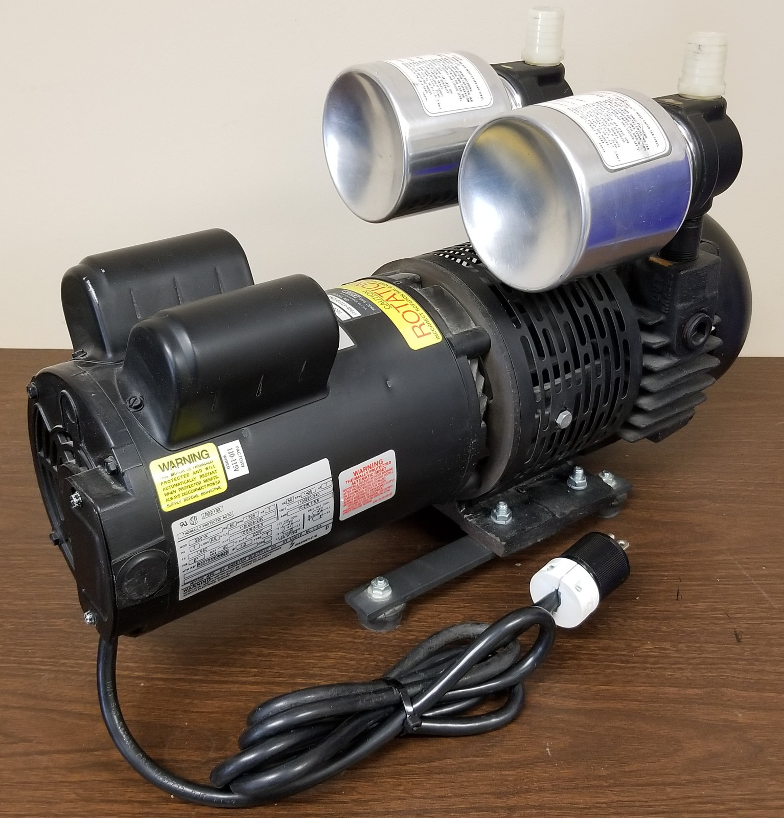 Gast 2567-D121A-G561X Vacuum & Blower Pump with 50/60 Hz 1 HP Motor