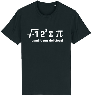 I Ate Some Pi Funny T Shirt Novelty T-Shirt Maths 8 Sum Pie Maths Geek Science