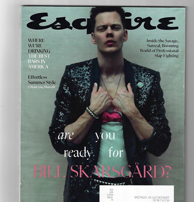 New ESQUIRE Magazine SUMMER 2024 BILL SKARSGARD & Slap Fighting