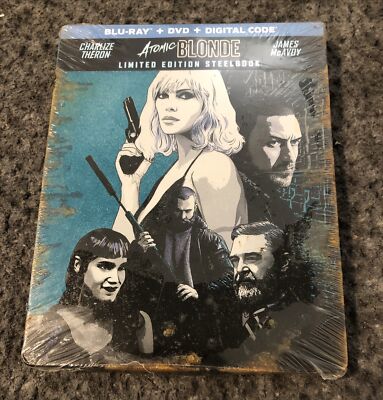 Atomic Blonde Steelbook (Blu Ray + DVD) **BRAND NEW!**