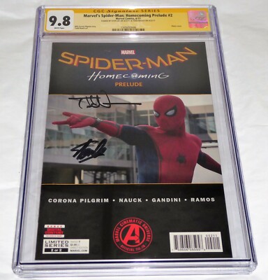 Marvel's Spider-Man Homecoming Prelude #2 CGC SS Signature Autograph STAN LEE 🔥