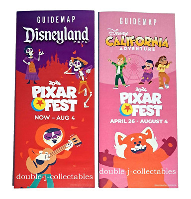 Disneyland & DCA Park Guide Maps Pixar Fest 2024 April - August 4 Coco