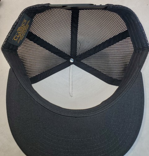 Levi Garrett Patch Trucker Hat Yupoong / YP Classics 6006 Black/Black 