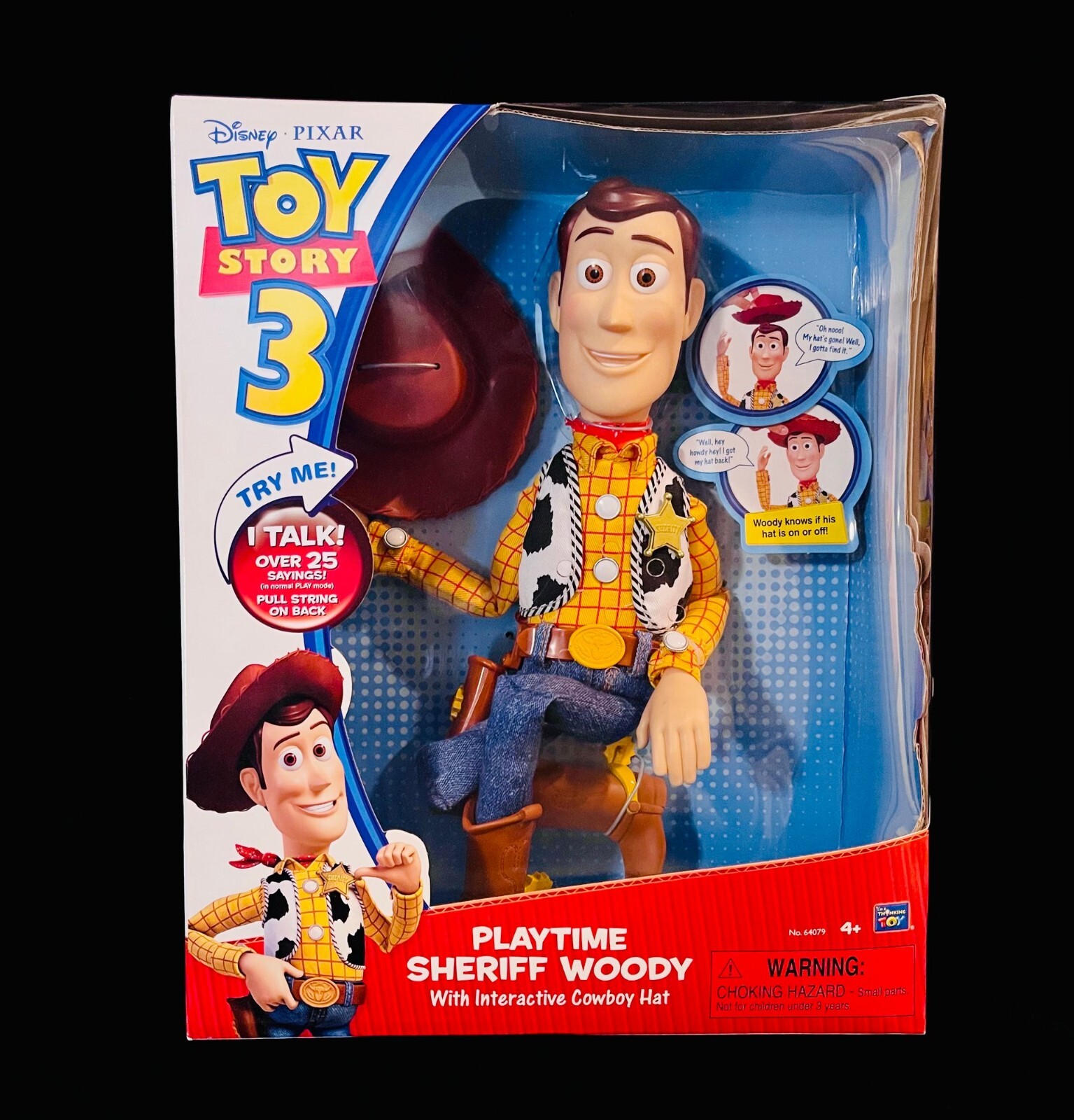 Thinkway Disney Pixar Toy Story 3 Playtime Sheriff Woody (NEEDS BATTERIES)  | eBay