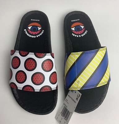 ADIDAS Adilette Boost Being Green w/Craig & Karl Slide Sandals Mens Size 8 /w9.5