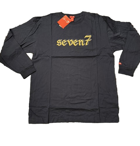 鶏舎 / WASHED HEAVY WEIGHT LONG SLEEVE MEN'S SEVEN 7 LONG SLEEVE T-SHIRT, SIZE: LARGE. 100% Cotton